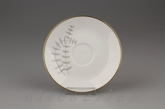 Untertasse für Kaffee mit Goldrand