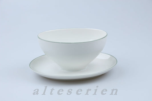 Sauciere mit Teller einteilig