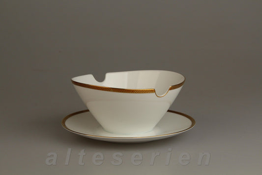 Sauciere mit Teller einteilig