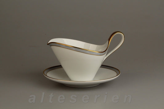 Sauciere mit Teller einteilig