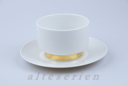 Sauciere mit Teller einteilig