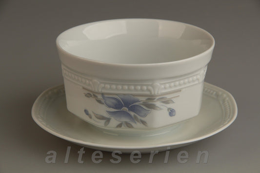 Sauciere mit Teller einteilig