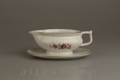 Sauciere mit Teller einteilig