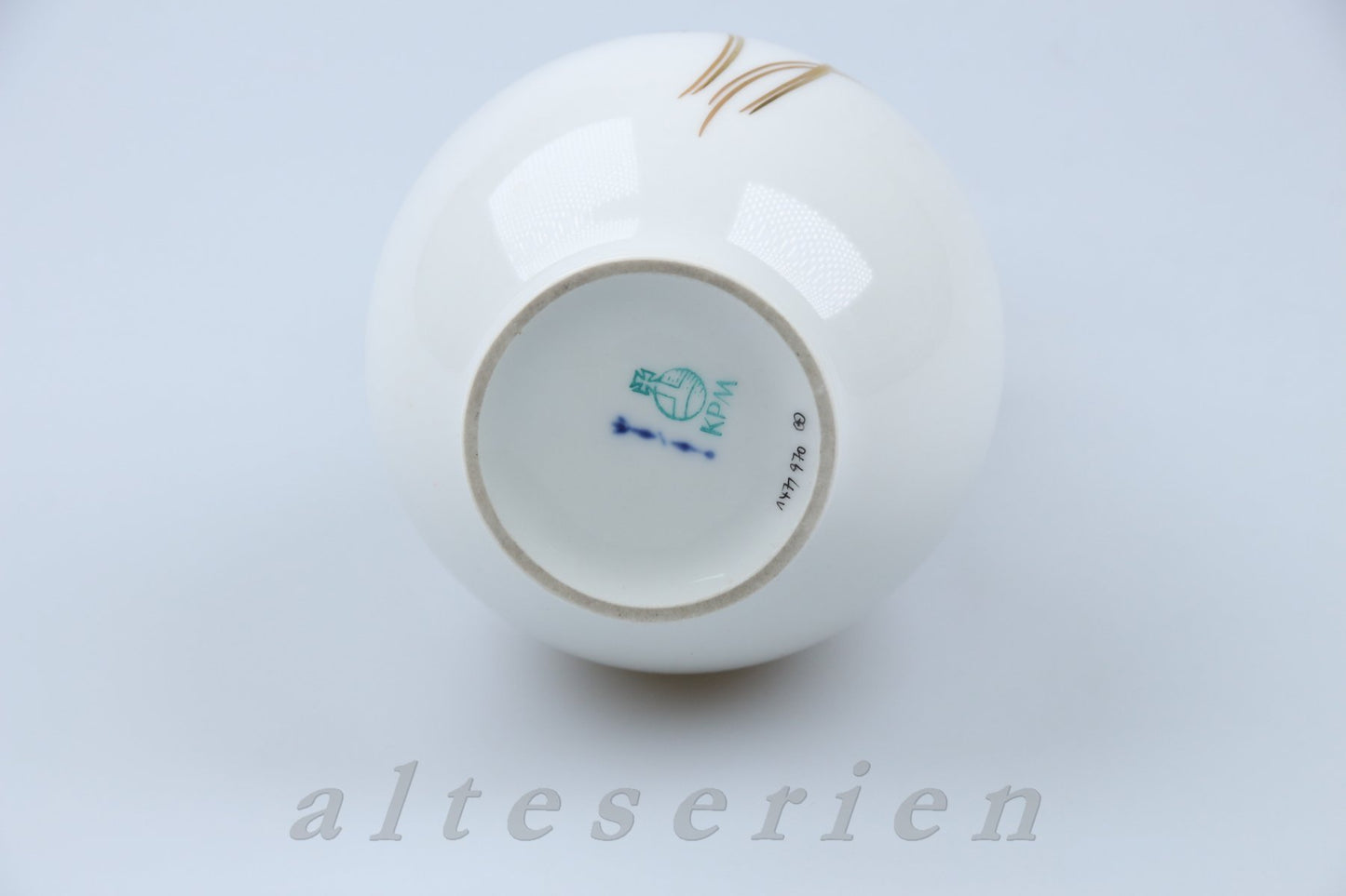 Tischvase floral grau