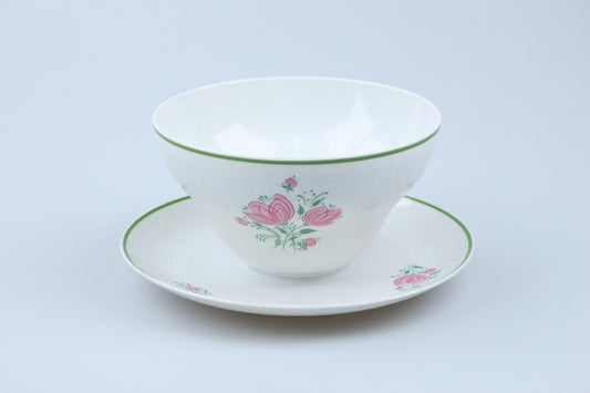 Sauciere mit Teller einteilig