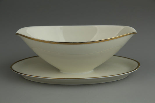 Sauciere mit Teller einteilig