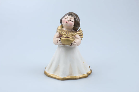 Singender Engel weißes Kleid Kopf rechts