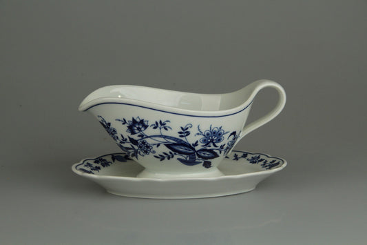 Sauciere mit Teller einteilig