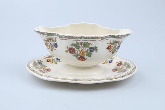 Sauciere mit Teller einteilig