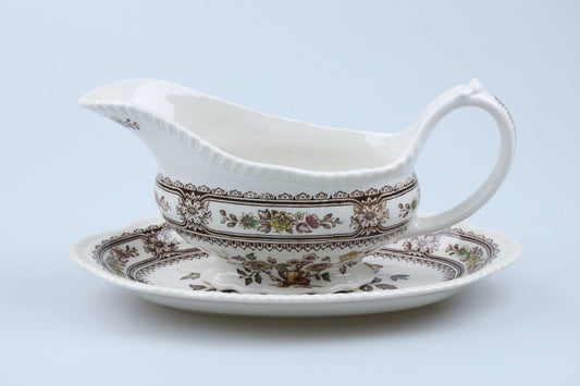 Sauciere mit Teller 2-tlg