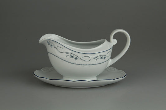 Sauciere mit Teller einteilig