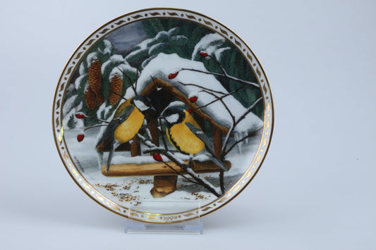 Sammelteller Kohlmeisen im Winterwald 1992