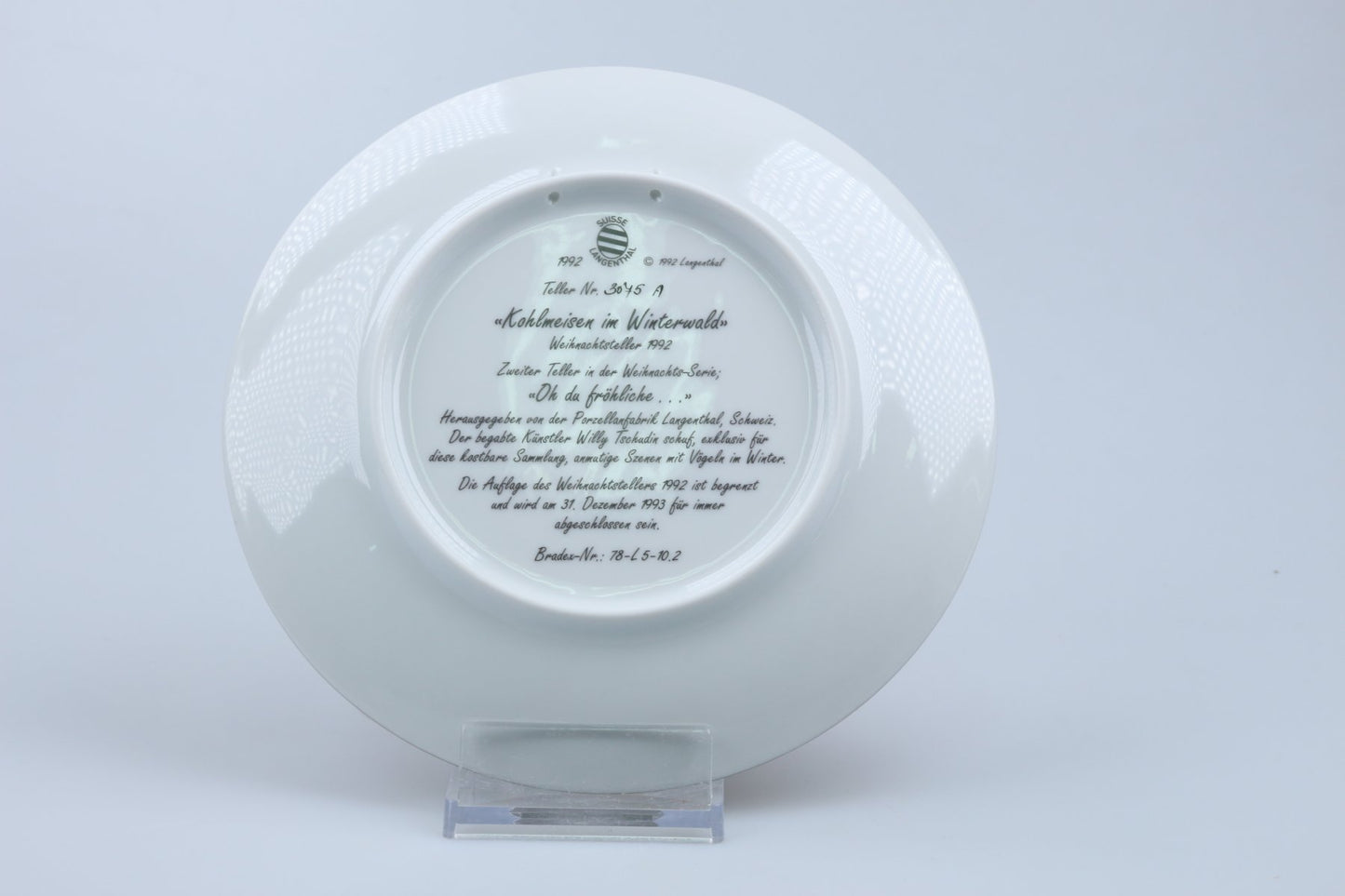 Sammelteller Kohlmeisen im Winterwald 1992