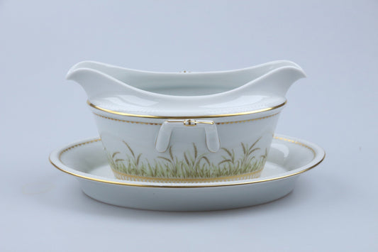 Sauciere mit Teller einteilig