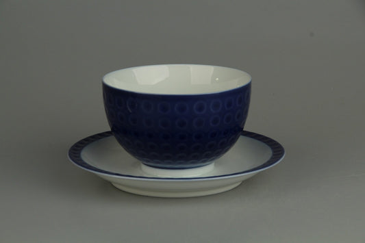 Sauciere mit Teller einteilig