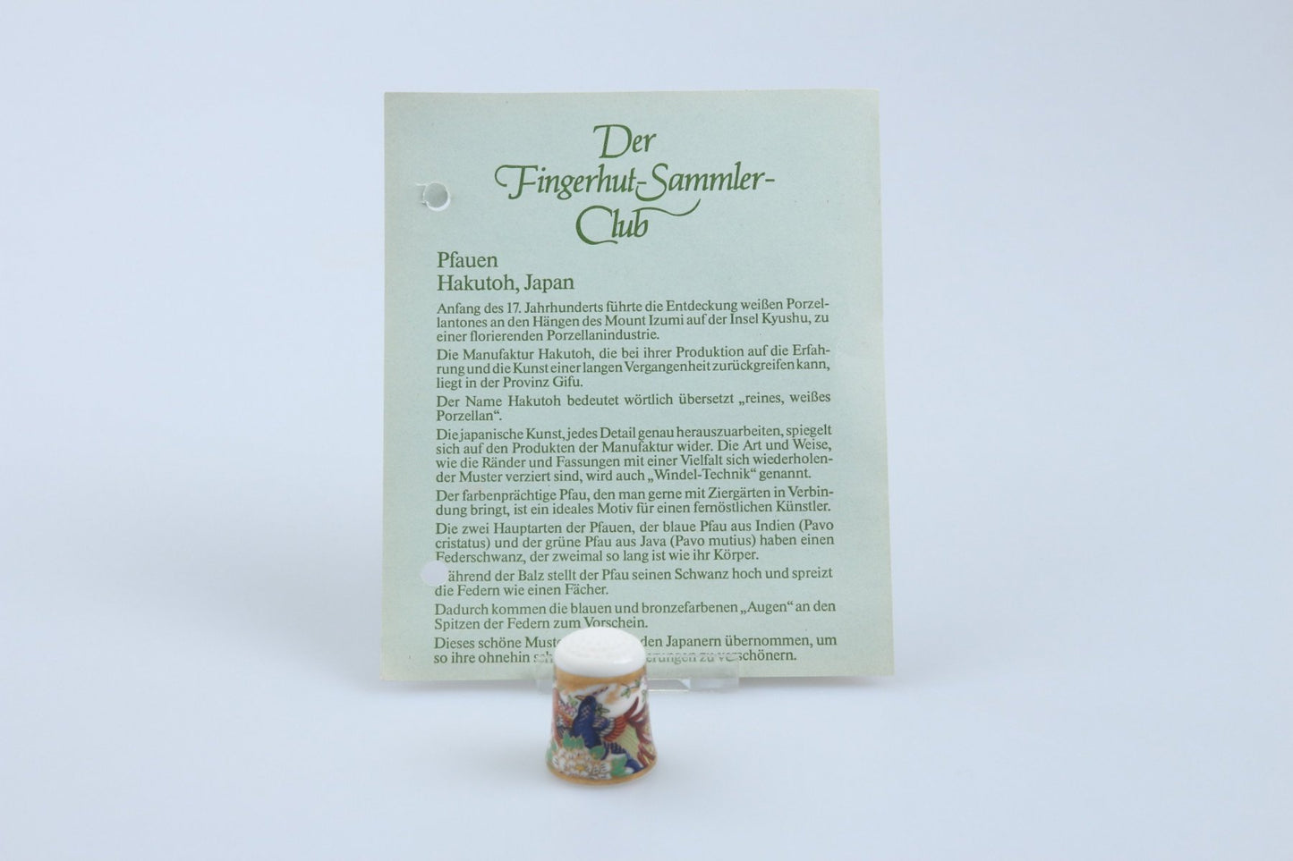 Pfauen Hakutop Japan