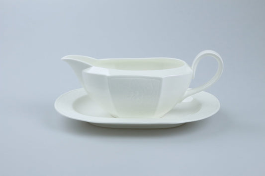 Sauciere mit Teller 2-tlg