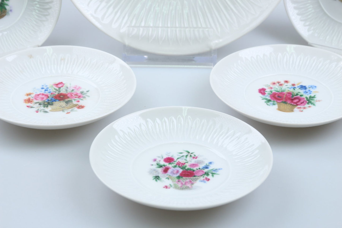 Schalenset 6-tlg. mit Blumendekor