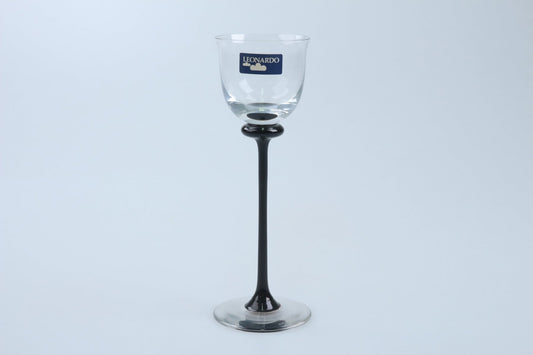 Likörglas schwarzer Stiel