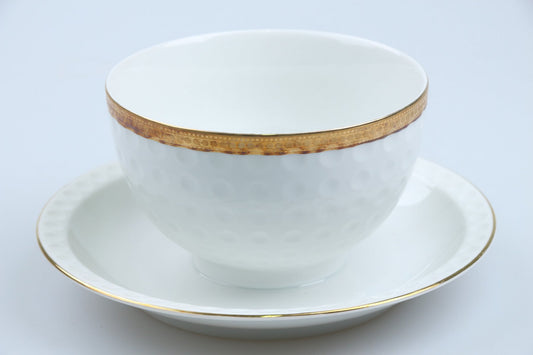 Sauciere mit Teller einteilig