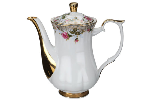 Kaffeekanne Rosendekor