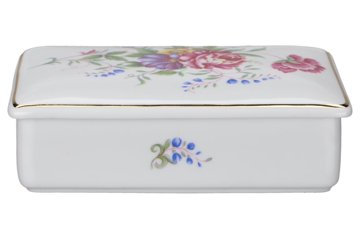 Bonbonniere Deckeldose Blumenbouquet