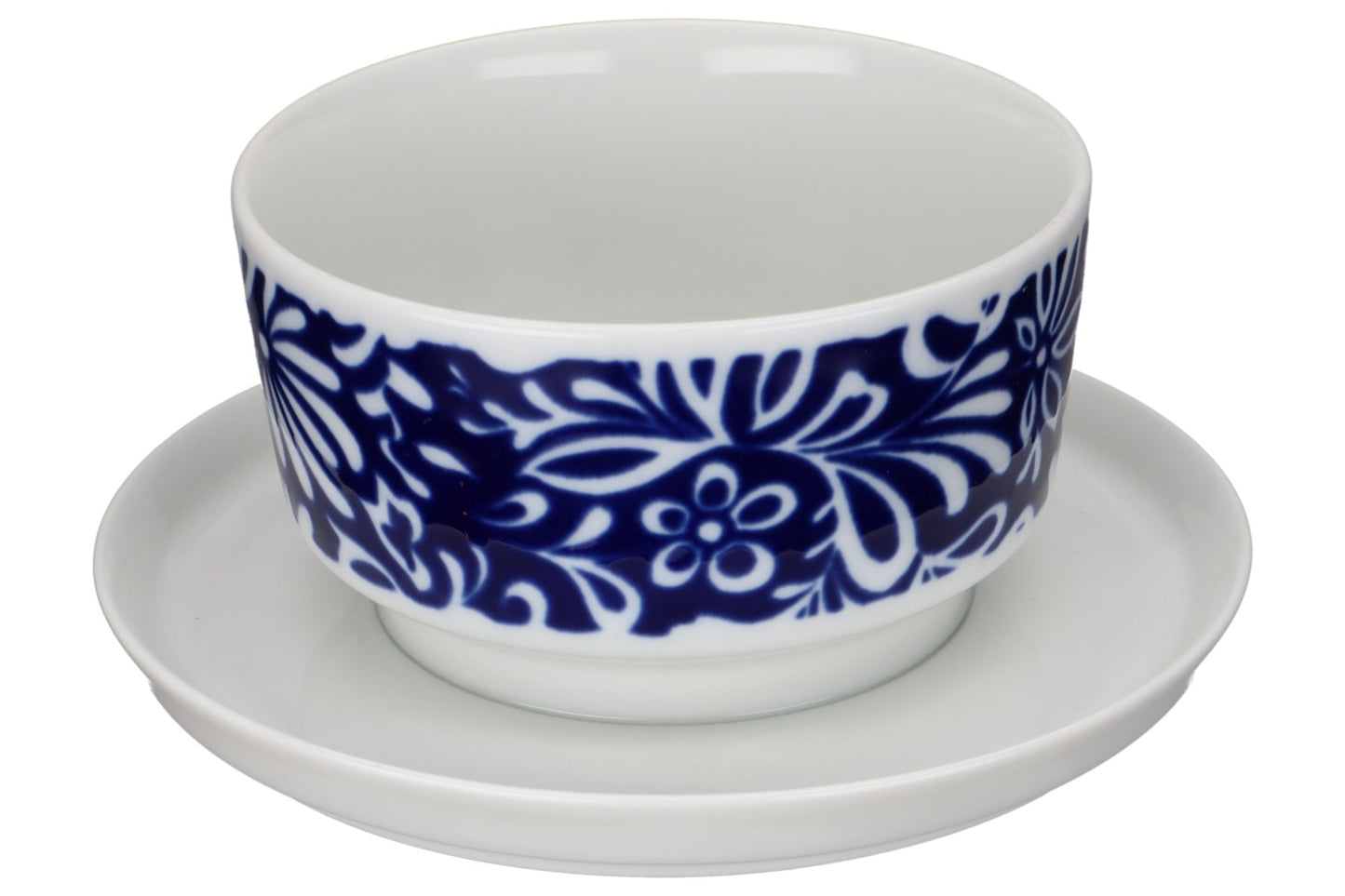 Sauciere mit Teller einteilig