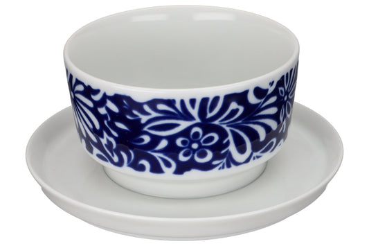 Sauciere mit Teller einteilig