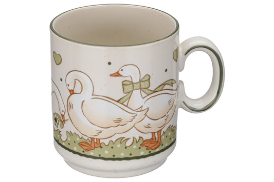 Kaffeebecher Gänse im Garten