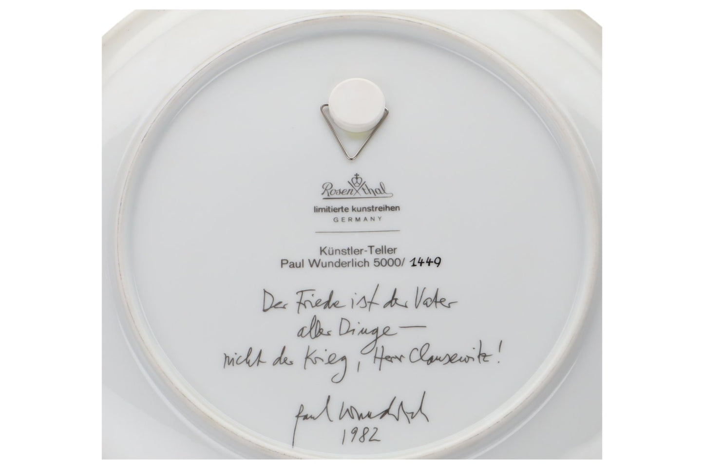 Paul Wunderlich Nr.19 Pax Der Friede ist der Vater... OVP Nr.1449