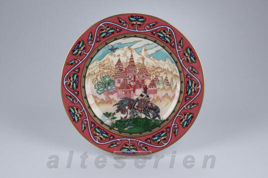 Sammelteller vor dem zauberhaften Schloss