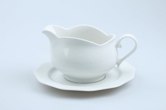 Sauciere mit Teller 2-tlg