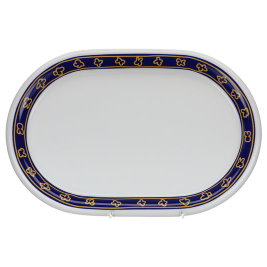 Fleischplatte klein gelb blau