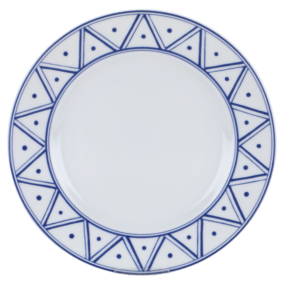 Kuchenteller - Dreiecke mit Punkten