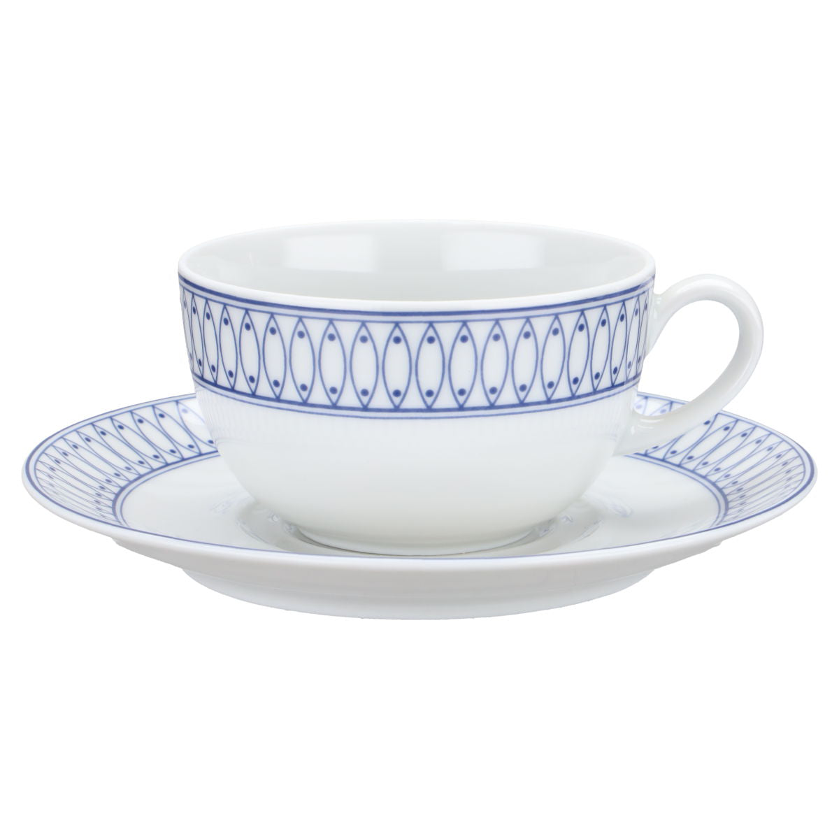 Teetasse mit Untere Diamantendekor
