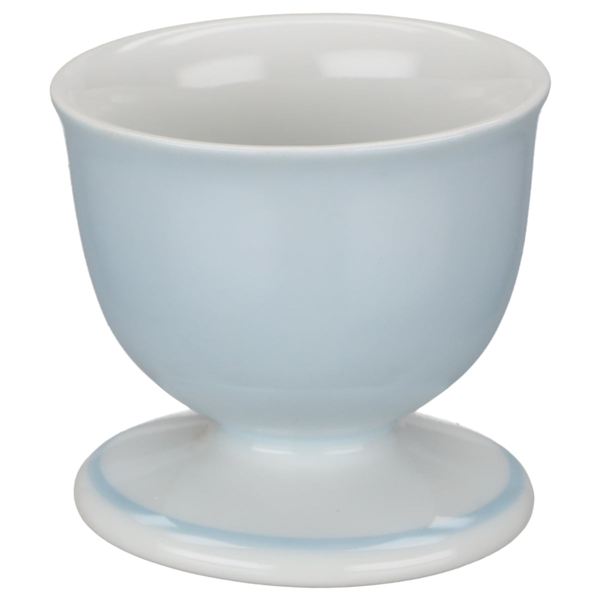 Eierbecher auf Fuß blau
