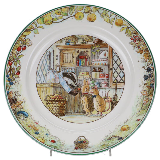 Kuchenteller Dachs mit Mäusen