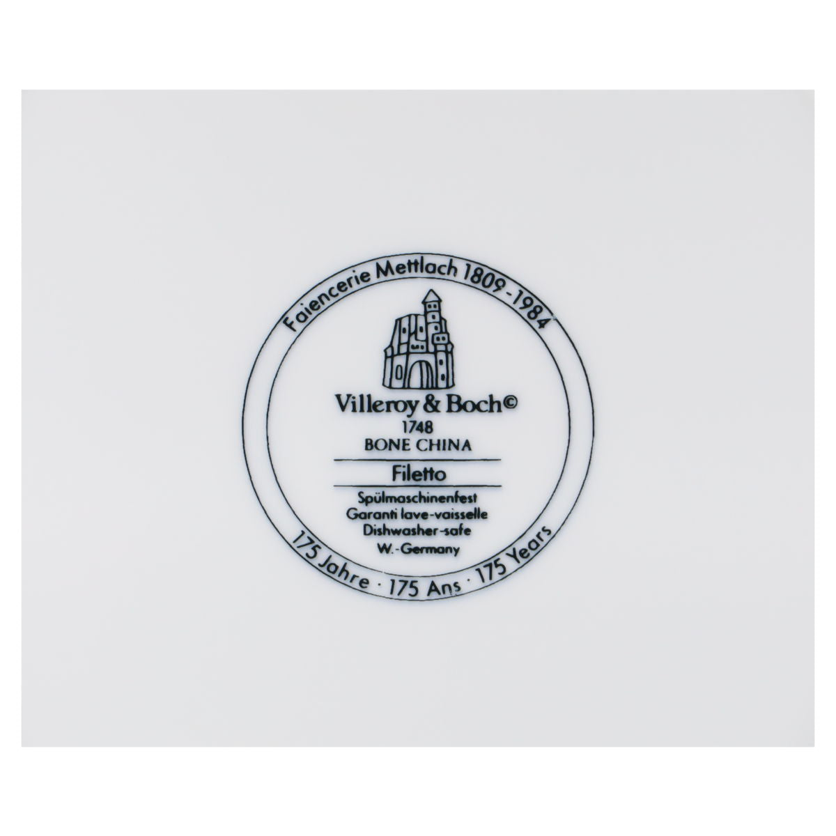 Unterteil für eckige Butterdose