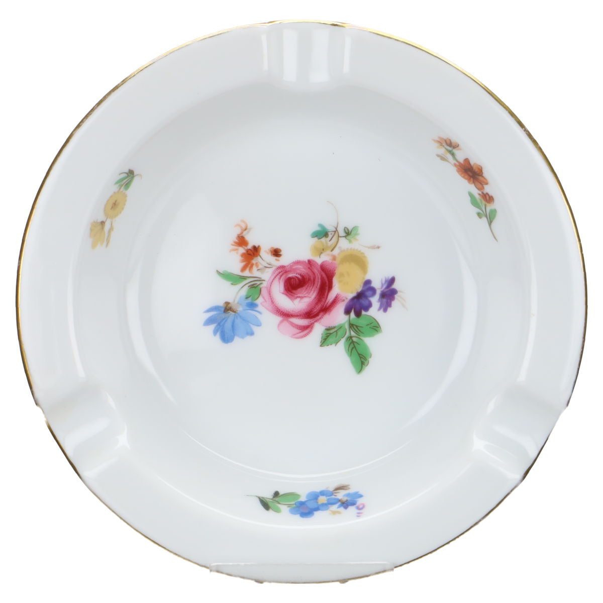 Aschenbecher Röschendekor klein