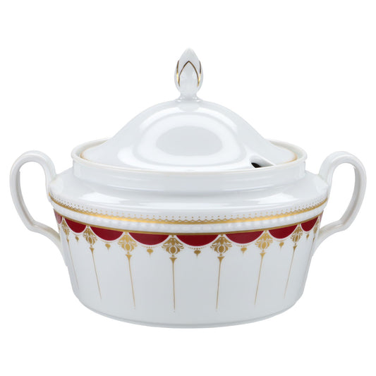 Ragout / Terrine mit Öffnung im Deckel