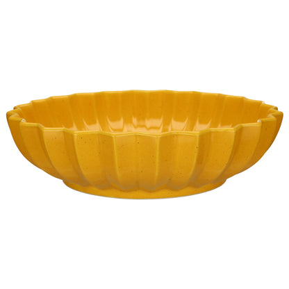 Servierschale Sternenschlae groß gelb