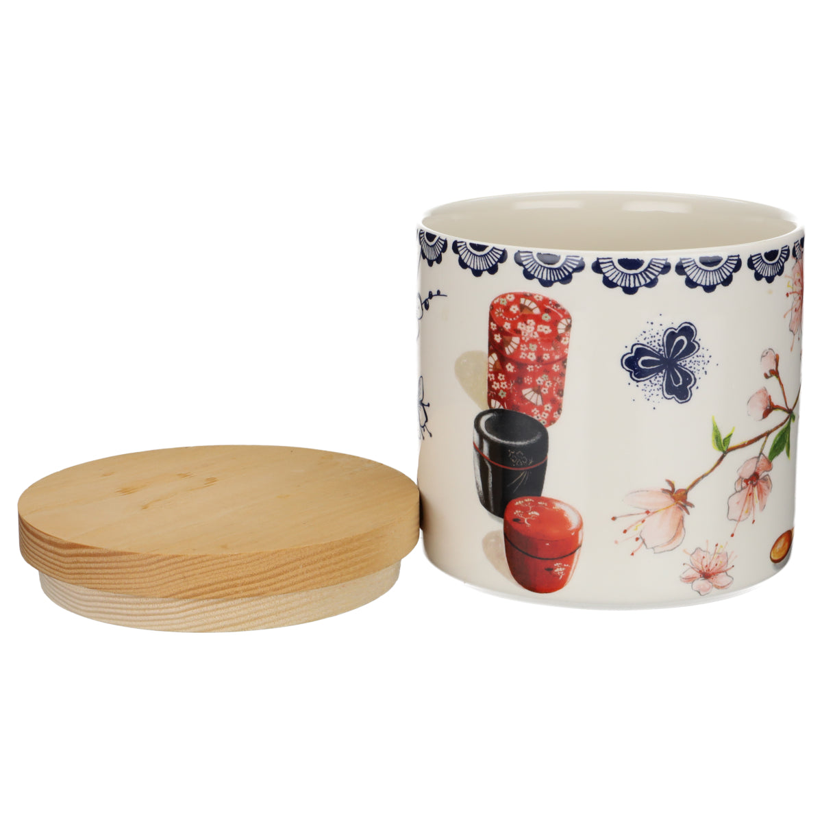 Vorratsdose mit Holzdeckel Teedose