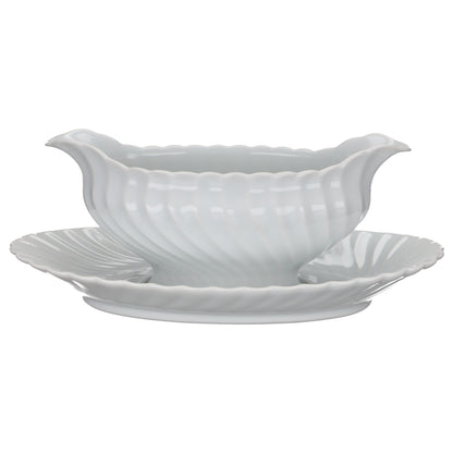 Sauciere mit Teller 2-tlg