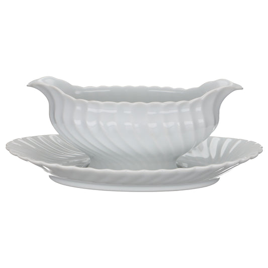 Sauciere mit Teller 2-tlg