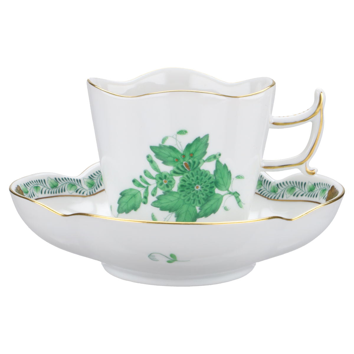 Ziertasse Mokkatasse m. Untertasse Modell 4198