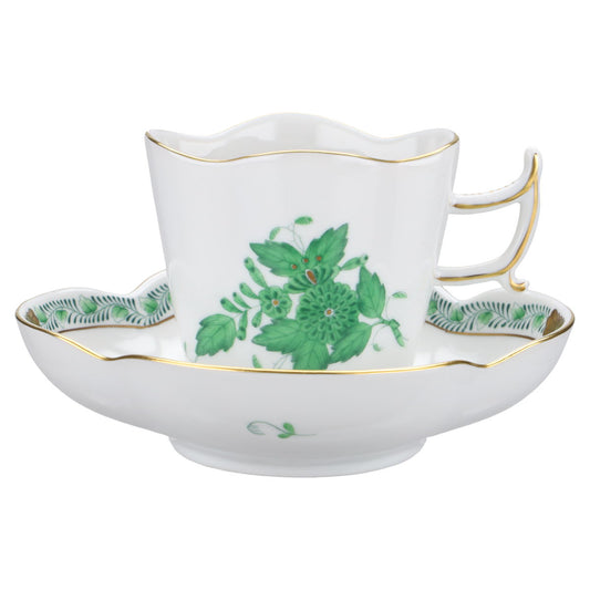 Ziertasse Mokkatasse m. Untertasse Modell 4198