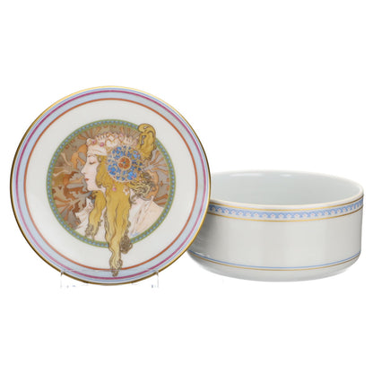 Deckeldose Alfons Mucha Die Blonde