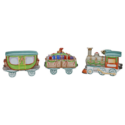 Figur Porzellan Eisenbahn 3-teilig