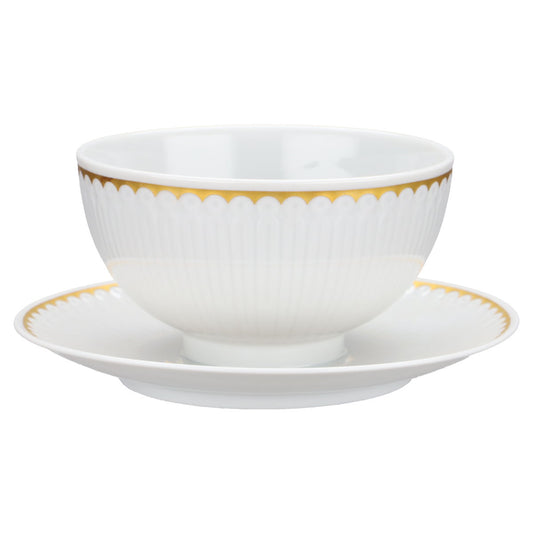 Sauciere mit Teller einteilig