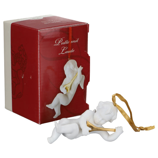 Engel mit Laute Baumschmuck in OVP